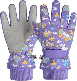 TRIWONDER Kids Ski Snow Gloves Winter Cold Weather Windproof Warm Snowboard Sport Mittens for Boys Girls