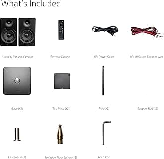 Fluance Ai61 Powered 2-Way 2.0 Stereo Bookshelf Speakers with Speaker Stands 6.5" Drivers 120W Amplifier for Turntable Bluetooth 5 Wireless Music Streaming - RCA Optical USB & Sub Out (Black Ash)