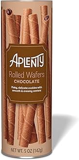 Amazon Brand - Aplenty, Chocolate Rolled Wafers, 5 oz