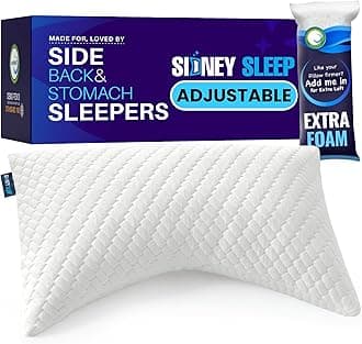 SIdney Sleep Curved Contour Side Sleep Pillow (Queen, White)
