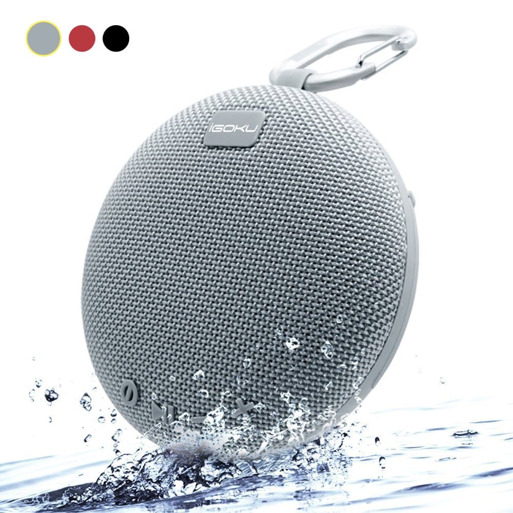 iGoku IPX5 Bluetooth Speaker Waterproof Wireless Bluetooth Speaker Wireless Bluetooth with Microphone SD Waterproof Mini Speaker with Built-in Microphone and Micro SD Slot Handsfree 5 W Speaker Driver for Outdoor Sports and Shower
