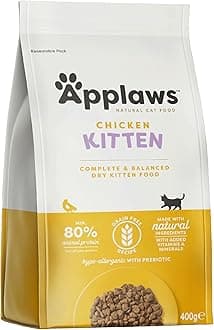 Complete Natural and Grain Free Dry Kitten Food, Chicken, 400g (Pack of 1)
