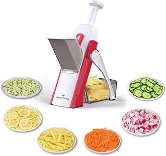 ONCE FOR ALL Vegetable Cutter Mandoline Slicer,ONCE FOR ALL.Food Chopper,Dicer Fruit,French Fry Julinner