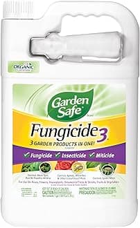 Garden Safe Brand Fungicide3, 1 Gallon, Fungicide, Insecticide and Miticide with Neem Oil Extract for Organic Gardening, Controls Black Spot, Rust, Aphids and Spider Mites