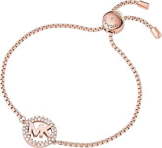 "Blush Rush Bead Bangle Bracelet, Stainless Steel