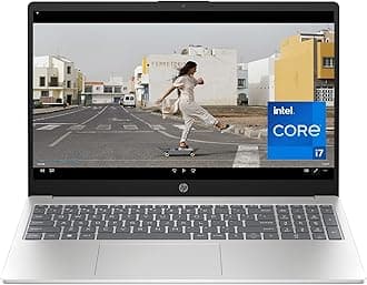 15.6 inch Laptop PC, Processor: 13th Generation Intel® Core™ i7, Graphics: Intel® Iris® Xe Graphics, 16 GB DDR4-3200 MHz RAM, 512GB SSD, Windows 11 Home (Silver, 15-fd0099nr)