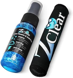 Combo pack 1oz Anti Fog Spray & microfiber for Eye & Sunglasses - Anti Static Glass & Lens Cleaner - Remove and Repel Dirt & Dust - Fog Free Cleaning Spray for Glasses- 1oz spray and towel