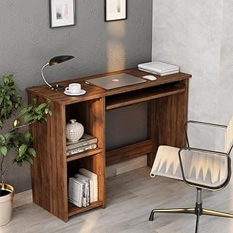 Wakefit Study Table | 1 Yr Warranty | Study Table with Book Shelf, Computer Table for Home Pc, Office Table for Home, Free Installation from Brand, Modern Wobble-Free & Durable Design (Fuller - CW)