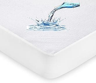 100% Waterproof Mattress Protector - Extra Deep 40 Cm Stretch Skirt – Single (90x190) Cm Terry Towel Mattress Topper – Anti Allergy and Breathable Fitted Mattress Cover.. (Single(90x190+40) Cm)
