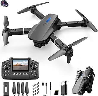 Mini Drone With Camera Remote Control Drones With Screen Display 2.4G Headless Mode, One Key Take off/Landing RC Quadcopter Altitude Hold For Adults Fpv Drone Birthday for Men Women