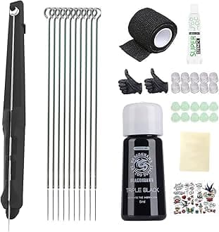 Dragonhawk Poke Stick Tattoo Kit Beginner Hand Diy Home Tattoo Supply Kits Needles Complete Set Stick DD-SZ