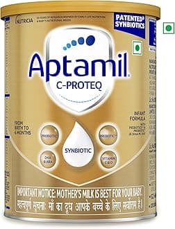 C-ProteQ, Infant Milk Formula for babies (From Birth to 6 months)- With Synbiotics, Prebiotics, Probiotics, DHA, Vit.C&D, 400 g Tin