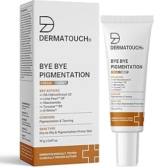 DERMATOUCH Bye Bye Pigmentation Cream | Anti Pigmentation Cream | For Women/Men with Niacinamide, B-White, Lime Pearl, OA Hidroxitirosol LD & Tyrostat | 19G