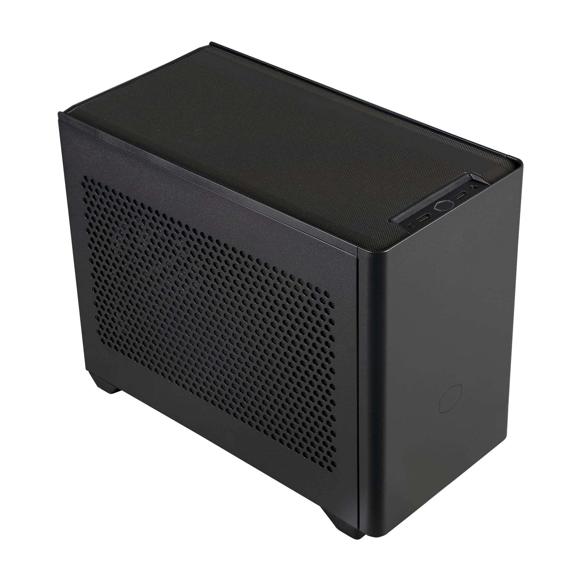 Cooler Master NR200 Mini-ITX PC Case – 280mm Radiator Support, Fits up to 6 x 120mm Fans, Vertical GPU Mount with 330mm GPU Clearance, SFX PSU, Compact High Airflow ITX Gaming Mini Tower, Black