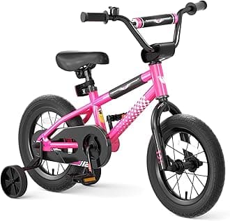 67i BMX Toddler Bike with Training Wheels 12/14/16 Inch Kids Bicycle Boys Girls Age 3-8 Durable Steel Frame Adjustable Seat Coaster Brake Bicicleta para Niños
