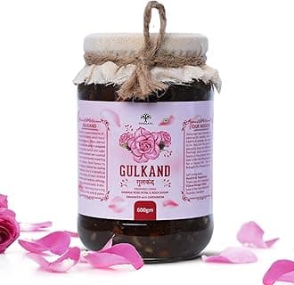 Vanalaya Natural Gulkand | Sun-Cooked Damask Rose with Cardamom 600gm