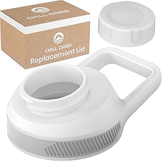 Replacement Lid Compatible with Cirkul Water Bottle | Fits Flavor Cartridges | BPA Free, Leak Proof, and Dishwasher Safe (White)