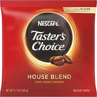 Nescafe Instant Coffee, Taster's Choice Light Roast, Foodservice Coffee, 3.7 oz Pouch