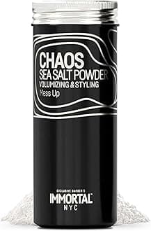 Immortal NYC 'Chaos' SEA SALT' TEXTURE/VOLUME POWDER- Flexible Extra Strong Hold - Natural Matte Look - 0.7oz/20gr (1 jar not 3)