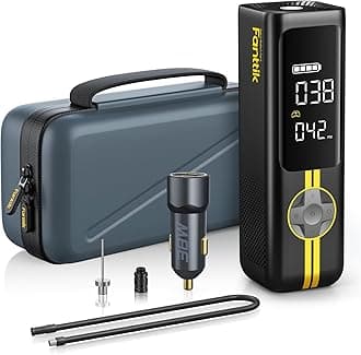 X8 APEX EV Tire Inflator Portable Air Pump, 2X Faster Inflation, 150PSI Cordless Air Compressor with Pressure Gauge, Powerful Battery, Fits Electric Cars, Cars, Bike, Ball, Deluxe Package