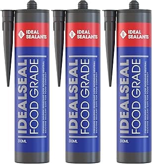 Idealseal Food Grade Clear Silicone Sealant 310ml | Pack of 3