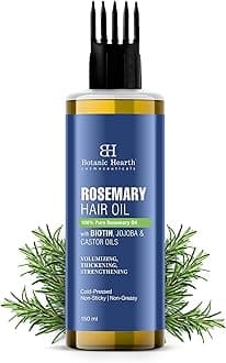 - 100% Pure Rosemary Oil for Hair Growth | Controls Hair Fall, Promotes New Hair Growth | Hair Strengthening Treatment for Healthy Nourished Hair | 150 ml