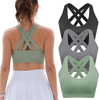 Adjustable Sports Bras for Women: High Support Impact Padded Full Coverage Bra for Workout Gym - for C-DDD Large Bust