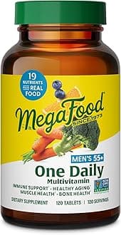 Mega Food Men Over 55 One Daily, 120 Count , 0.515 Pound