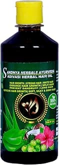 SANDHYA ADIVASI HAIR OIL For Hair Growth & Hair Fall Control Smooth And Shine (500ML Hair Oil)