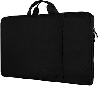 22-Inch Laptop Sleeve for Slim Monitors/Laptops Up to 21.5” – Waterproof, Shockproof Bag with Side Pockets & Handle – Not Compatible with Wide-Bezel Devices