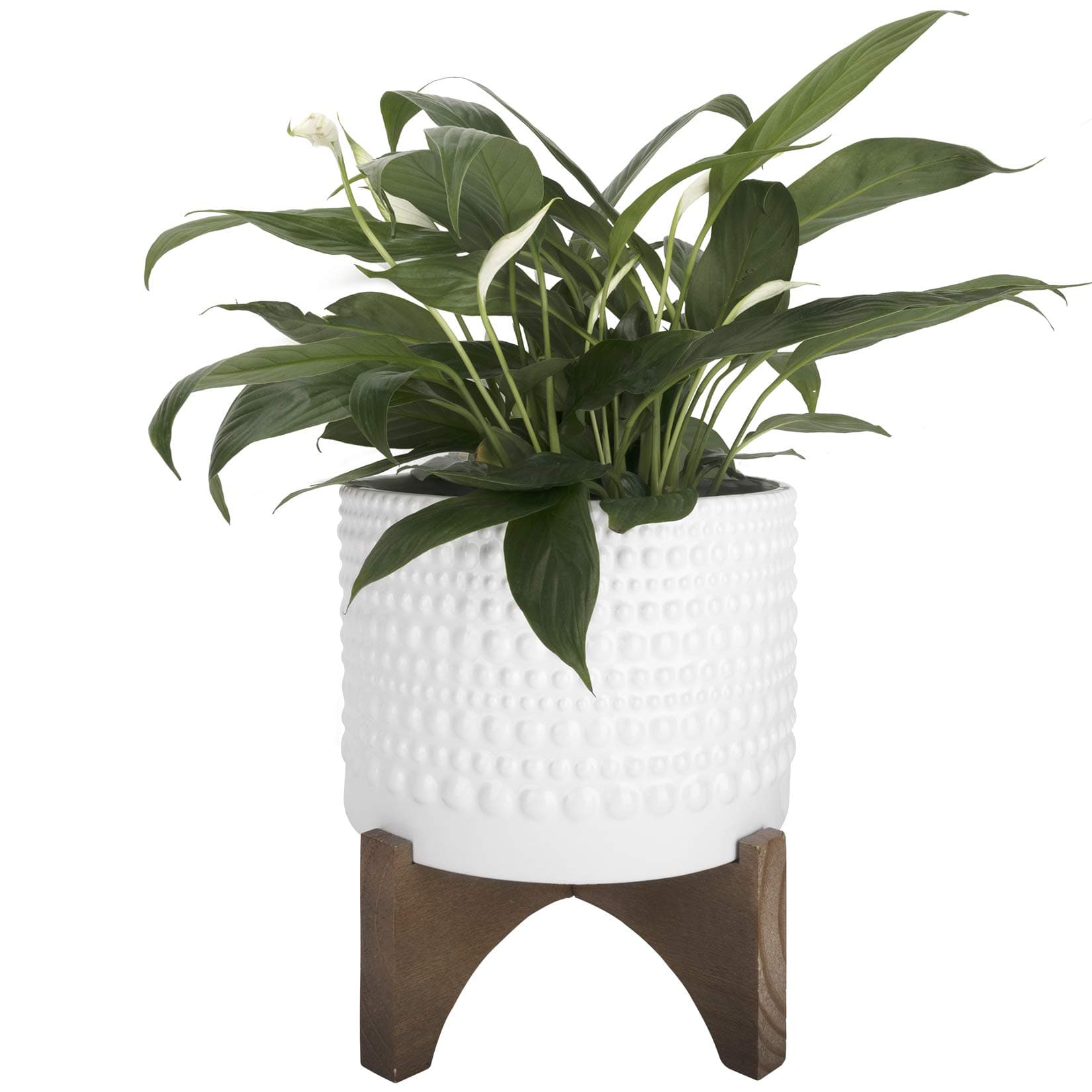 ceramic planter with stand