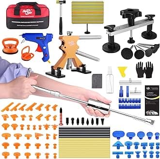 Super PDR Super PDR 52pcs PDR Kits Auto Car Body Paintless Dent Repair Removal Tools Kit for Automobile Body Washing Machine Motorcycle Refrigerator