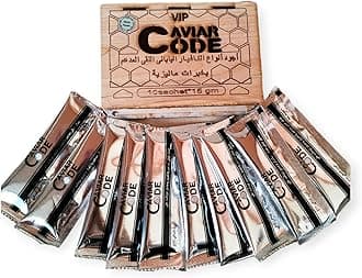 VIP CAVIAR CODE 10 Saches عسل الكافيار الياباني النقي المدعم بخبرات ماليزية المنتج الاصلي