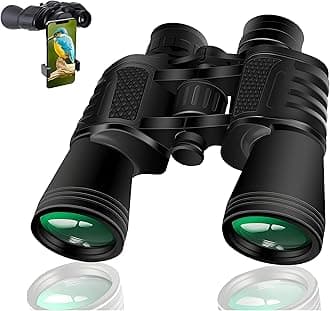 Binoculars for Long Distance, 7x50 Ultra HD Binocular for Bird Watching, Wildlife and Range 2000 Meter with Phone Adapter, Storage Bag, Wide Eyepiece and Bright BAK 4 Glass