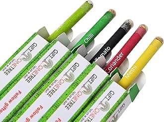 GIFTONETREE Eco Friendly Plantable Seed Pencils | Pencils in Box | Best for Distributing in School on Birthday | Return Gift (1 Pencil in Box, 50, count)
