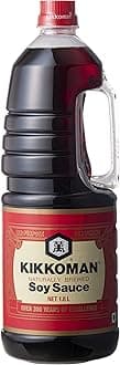 Kikkoman Naturally Brewed Soy Sauce - 1.8 Litre | Made In Japan, All Purpose Seasoning | Vegetarian, No Added Colour Or Preservatives | Essential Home Ingredient