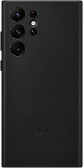 SAMSUNG S22 Ultra Leather cover, BLACK, EF-VS908LBEGWW