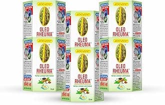 LooLoo Oleo Rheuma Herbal Liniment |Kalonji, Cinnamon, Clove, Mint & Mustard Oil (15ml x 6)