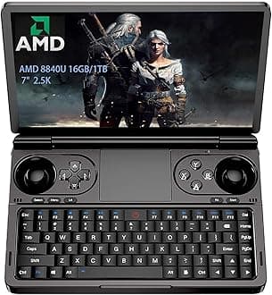 GPD WIN Mini Handheld Game Console, 7" Touchscreen Gaming PC Mini Laptop Gamepad UMPC Win11 [AMD Ryzen 7 8840U 16GB RAM/1TB M.2 NVMe SSD]