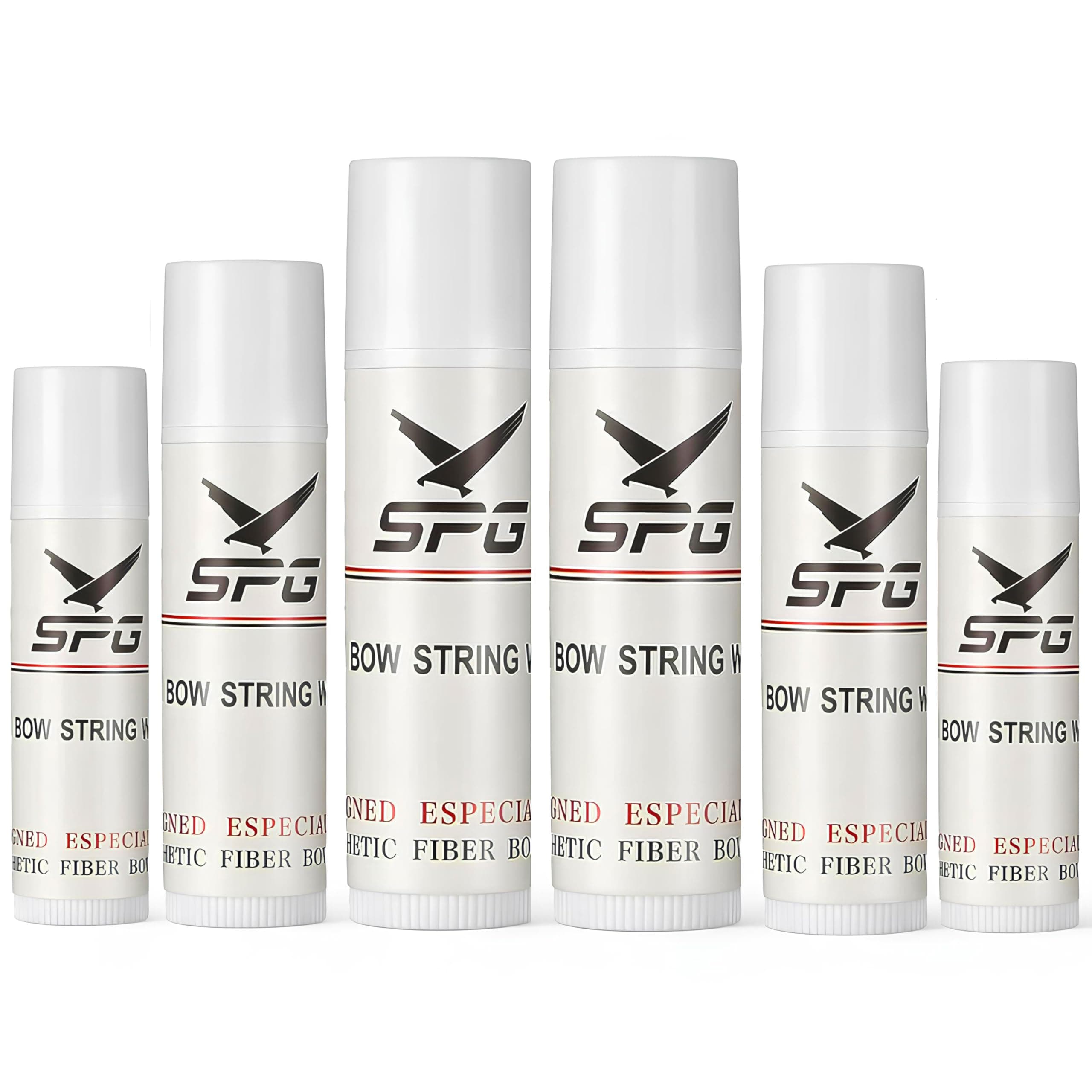 Archery 6Pcs Bow String Wax, Protective Bowstring Waterproof Rail Lube for Crossbow Recurve Bow Strings Maintenance, Reduce Bowstring Friction and Prevent Fraying Accessories