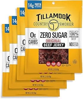 Keto Friendly Zero Sugar Beef Jerky, Original, 2.2 Ounce (Pack of 4)