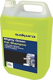 5L Mighty Green Car Wash Shampoo SS4619 – For All Vehicle Paint Finishes - 75 Washes (Packaging may vary)