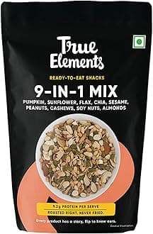 True Elements 9 in 1 Snack Mix 125g - (Mix of Pumpkin, Watermelon, Flax, Chia...