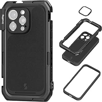 SMALLRIGMobile Video Cage for iPhone 16 Pro Max, Case With T-mount Lens Backplate, Support for MagSafe, Quick Release Rig for Videography Recording Vlog - 4827ClimatePartner certified