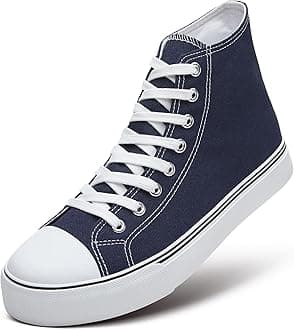 ZGR Men’s High Top Canvas Sneakers Lace Up Classic Casual Walking Shoes