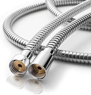 OFFO Shower Hose, Bidet Hose High Pressure Explosion Proof Toilet for Bidet Sprayer Stainless Steel Electroplating Handheld Shower Flex Hoses with Woven Inner Tube, 60 in Chrome