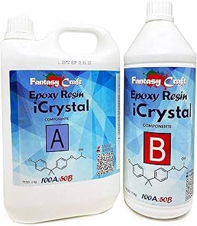 Resin Pro Crystal Clear Epoxy Resin - 3kg | Fast Drying, Non-Toxic Clear Epoxy Resin & Hardener for Wood, Fabric, Glass & Paper | DIY Art, Mould Casting, Jewellery Making, Coasters & Surface Coating