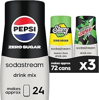 Pepsi, Starry & MTN Dew Variety Pack, Zero Sugar, 440ml, (Pack of 3)