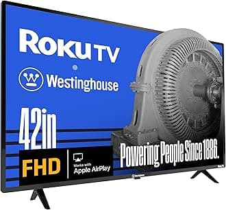 Roku TV - 42 Inch Smart TV, 1080P FHD Television with Wi-Fi Connectivity and Mobile App, Flat Screen, Bluetooth, Compatible with Apple AirPlay, Alexa and Google Assistant