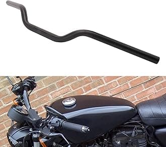 AnXin 7/8" 22MM Drag Handlebars Tracker Handle Bars Universal For Sportster XL 883 1200 Bobber Custom Chopper Softail Dyna Euro Style Black